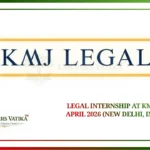 Legal Internship at KMJ Legal – April 2026 (New Delhi, In-Person)
