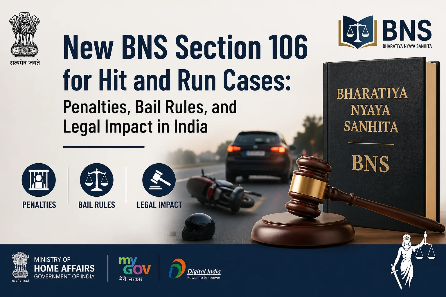 New BNS Section 106 for 'Hit and Run' Cases: Penalties, Bail Rules & Legal Changes Explained