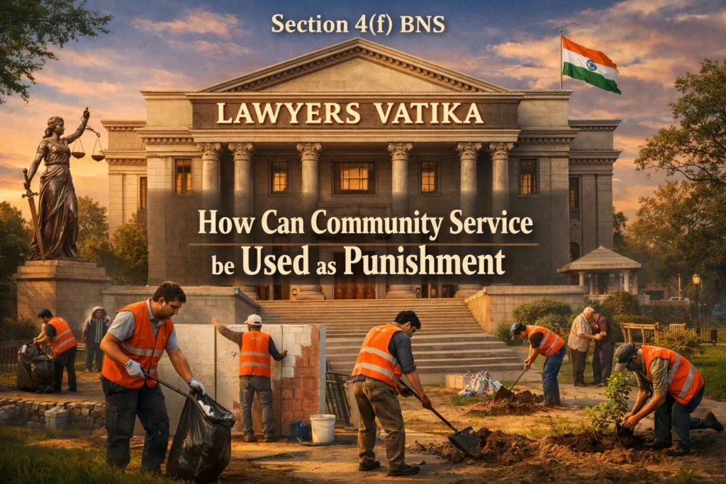 Section 4(f) BNS: How Can Community Service be Used as Punishment