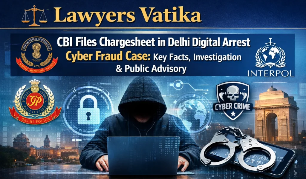CBI Files Chargesheet in Delhi Digital Arrest Cyber Fraud Case