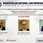 HNLU FDP on Emerging IP Jurisprudence: WTO IP Director Delivers Inaugural Lecture