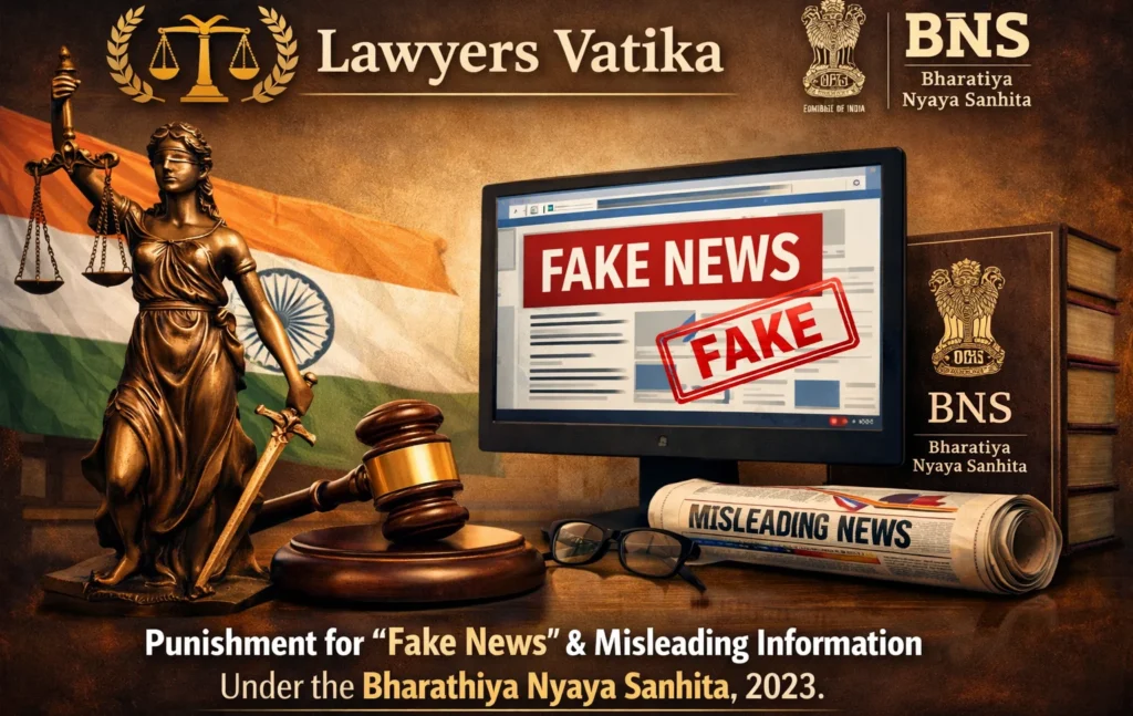 Punishment for “Fake News” & Misleading Information Under the Bharathiya Nyaya Sanhita, 2023