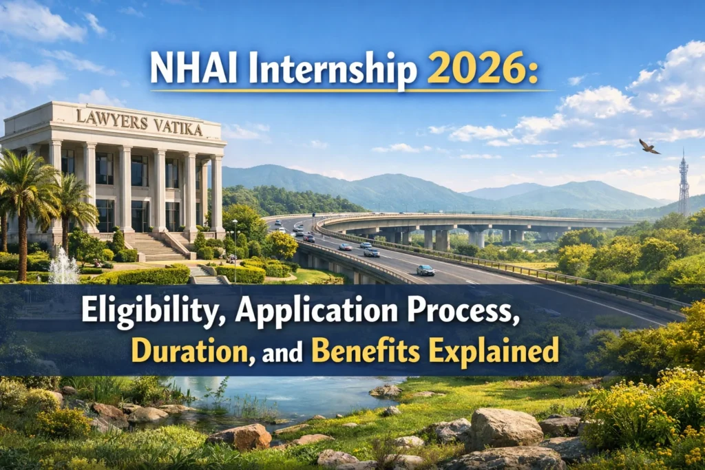 NHAI Internship 2026: Eligibility, Application Process, Duration, and Benefits Explained