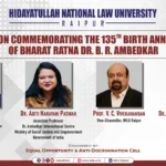 HNLU Commemorates 135th Birth Anniversary of Dr. B. R. Ambedkar: Online Lecture on Social Justice and Equality